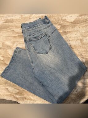 Torrid Light Blue Denim Jeans - Bombshell Wide Leg Super Soft size 10S